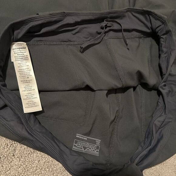 Patagonia Womens Tech Joggers Pants XL Fishing Hiking Camping Smolder Blue Gray - Picture 4 of 7